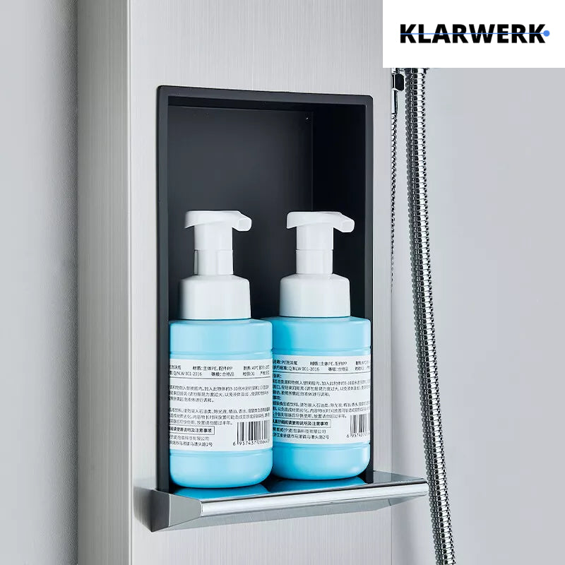 Duschpaneel Regendusche Set "BEN" - Silber (gebürstet)