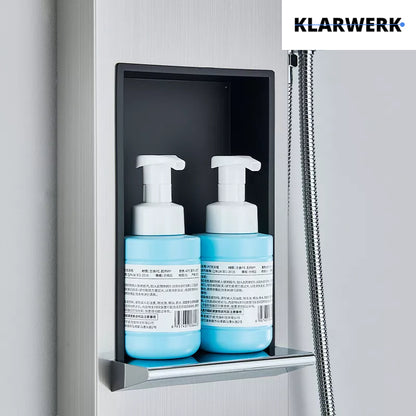 Duschpaneel Regendusche Set "BEN" - Silber (gebürstet)