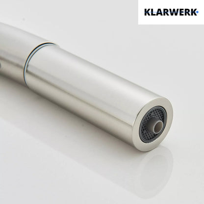 Ausziehbare 3 Wege Küchenarmatur "Jana" - Silber (gebürstet)